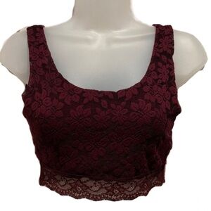 Topshop Lace Crop Top